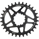 Powertrac Elliptical SRAM 3-Bolt Direct Mount Chainrings - Black