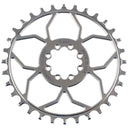 T-Type Direct Mount Titanium Chainring - 8-Bolt - 3mm Offset - Raw Ti - Silver