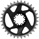 XX Downhill T-Type Direct Mount Chainring - 7-Speed - 8-Bolt Direct Mount - 6mm Offset - Aluminum - D1 - Black/Silver