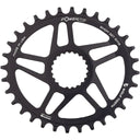 Elliptical Shimano Hyperglide+ Direct Mount Chainrings - Shimano DM Boost - 3mm Offset - Drop-Stop ST - Requires 12-Speed HG+ Chain - Black