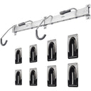 Track Rack Wall Mount Storage Rack - Silver