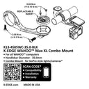 Wahoo Max XL Combo Mount - Black