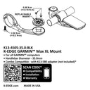 Garmin Max XL Mount - Black
