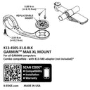 Garmin Max XL Mount - Black