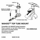 Top Tube Computer Mount - Black