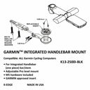 Garmin Integrated Handlebar System Mount