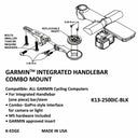 Garmin Integrated Handlebar System Combo Mount