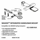 Wahoo Integrated Handlebar System Mount