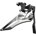Rival 22 Front Derailleur - 2x11-Speed Yaw, Braze-on, With Chain Spotter, Silver/Black