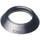 Titanium Headset Covers - 1-1/8" - Raw Ti - Raw Titanium