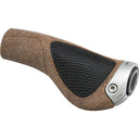 GP1 Biokork Grips - Lock-On - Black/Tan - Black/Cork