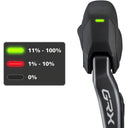 GRX ST-RX825 Di2 Shifter/Brake Lever With BR-RX820 Hydraulic Disc Brake Caliper - Flat Mount Caliper - Black
