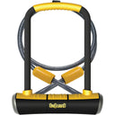 Pitbull Series U-Lock - 4.5 x 9" - Keyed - Black/Yellow