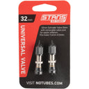 Tubeless Universal Valves - Brass - Silver
