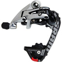 Red 10-Speed Rear Derailleur - Black/Silver
