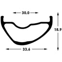 Flow MK4 Rim - Disc - Tubeless Ready - Black