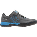 Kestrel Lace Mountain Clipless Shoes - Women's - Gray Five - Shock Cyan - Core Black