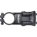 31.8 X 25 Degree Stem - 31.8 Clamp - +/-25 - 1-1/8" - Aluminum - Black